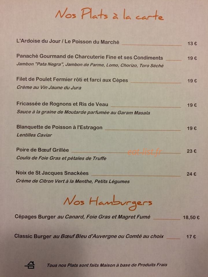 Côté Cépages — carte page 2