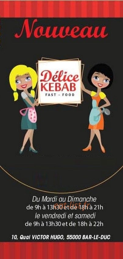 Delice Kebab — carte page 1