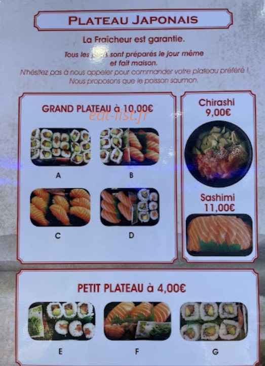 Delices D'Asie — carte page 1