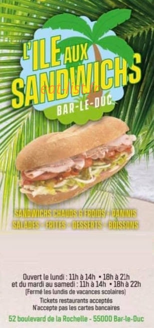 L'ile Aux Sandwich — carte page 1