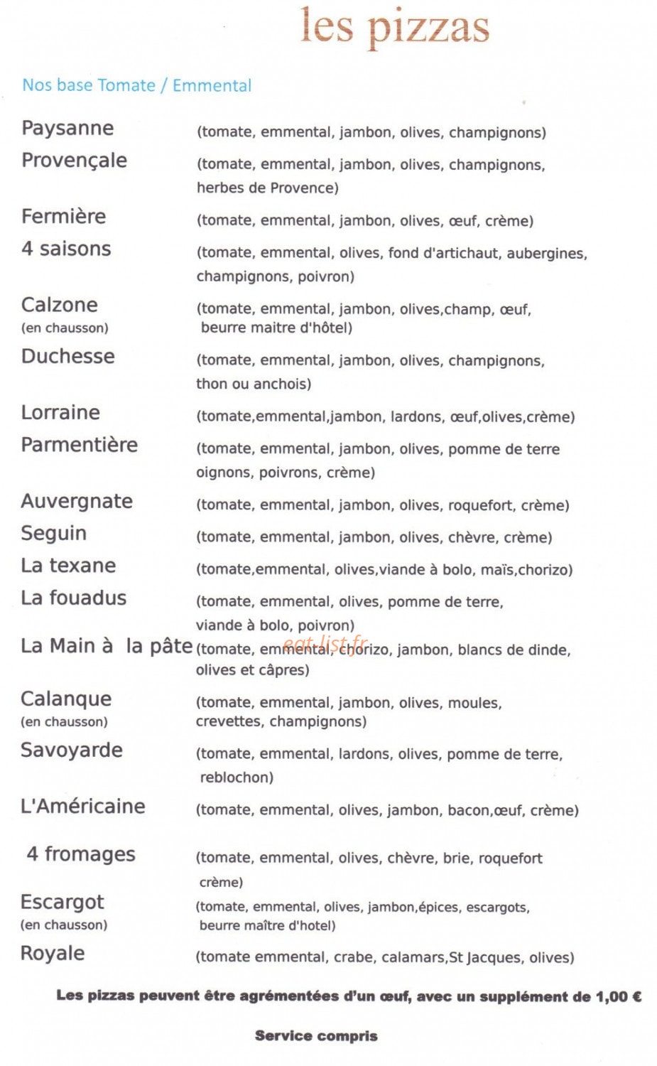 La Main à la Pâte — carte page 3
