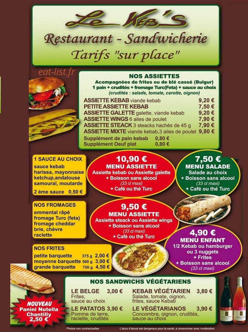 Le Keb's — carte page 8