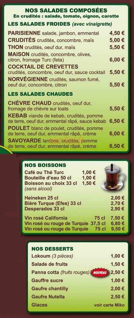 Le Keb's — carte page 9