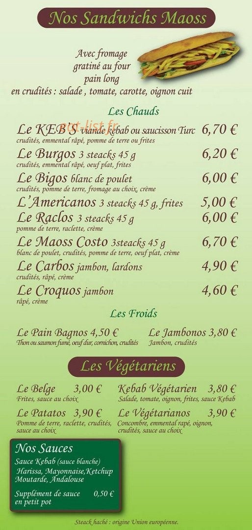 Le Keb's — carte page 2