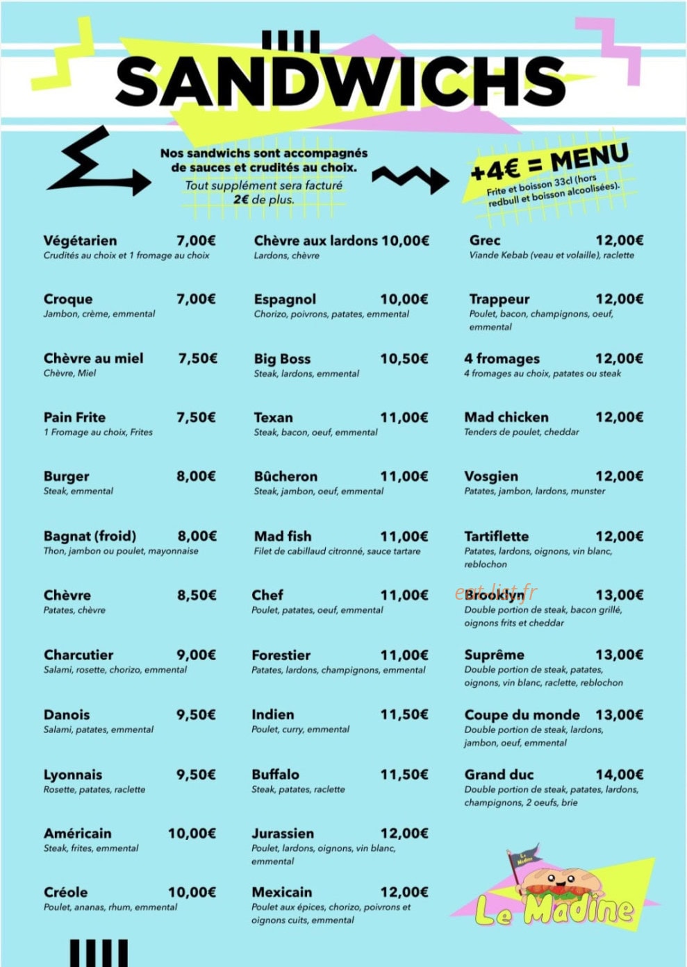 Le Madine — carte page 1