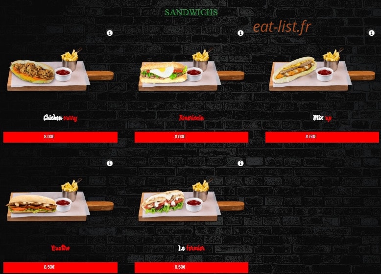 New’s pizza — carte page 9