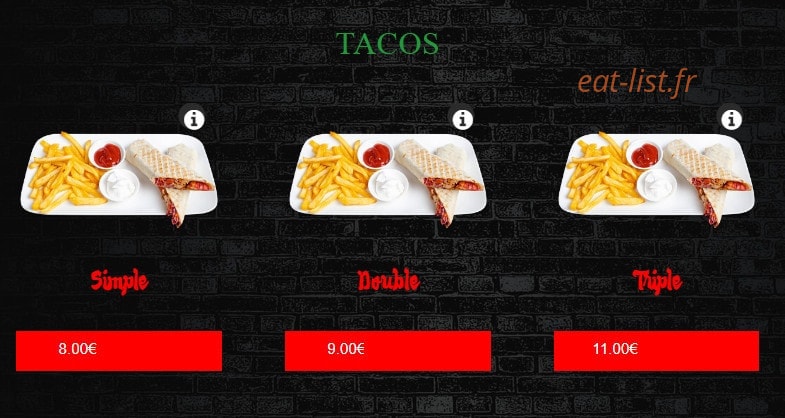 New’s pizza — carte page 11