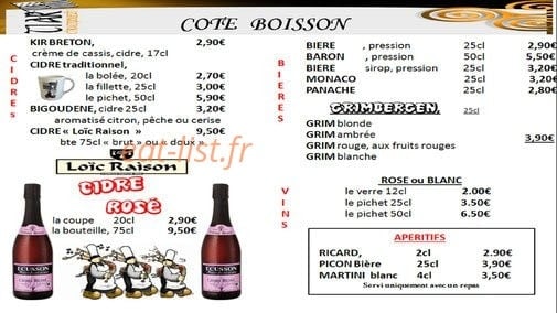Paus café — carte page 12
