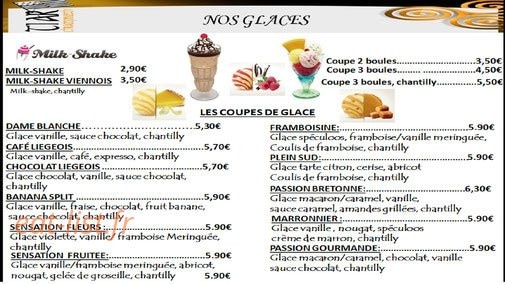 Paus café — carte page 8