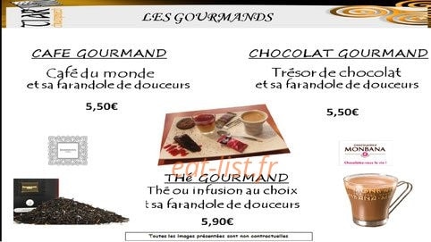 Paus café — carte page 10