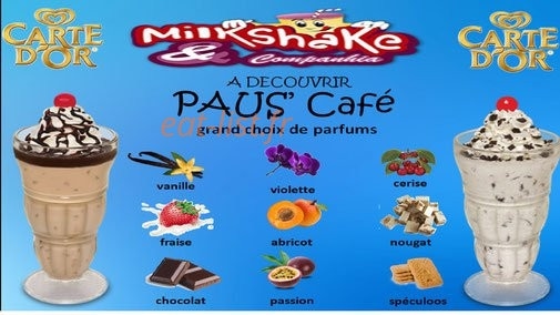 Paus café — carte page 9