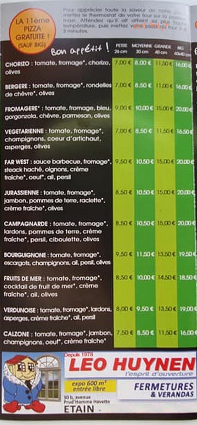 Le Chalet — carte page 3