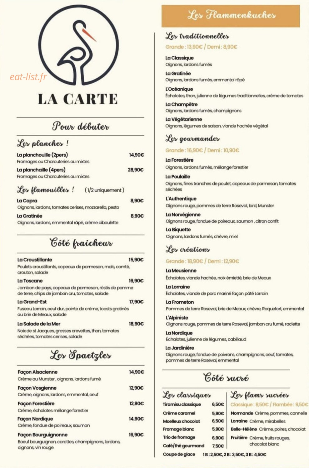 Le Flambeur — carte page 1