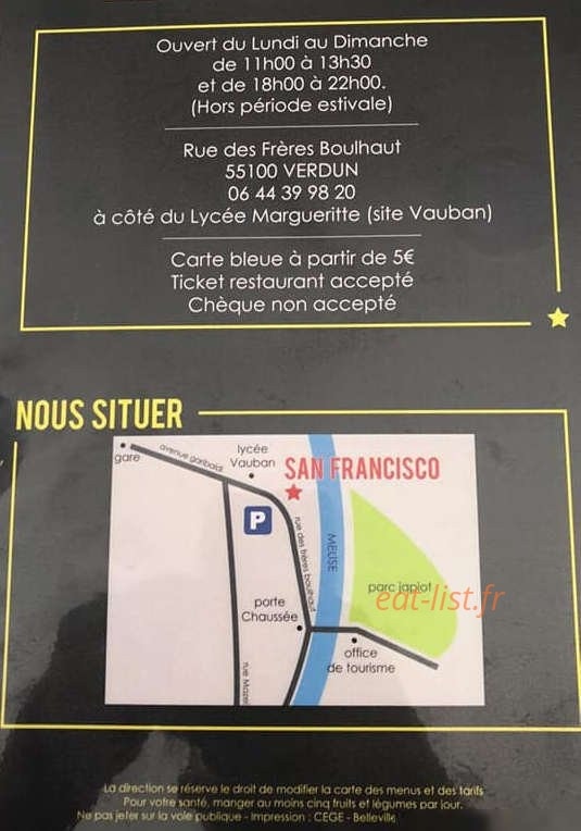Le San Francisco — carte page 3