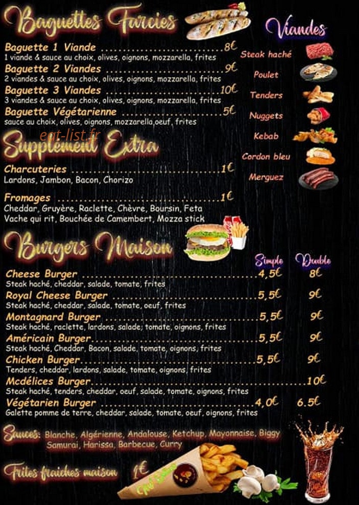 McDélices — carte page 2