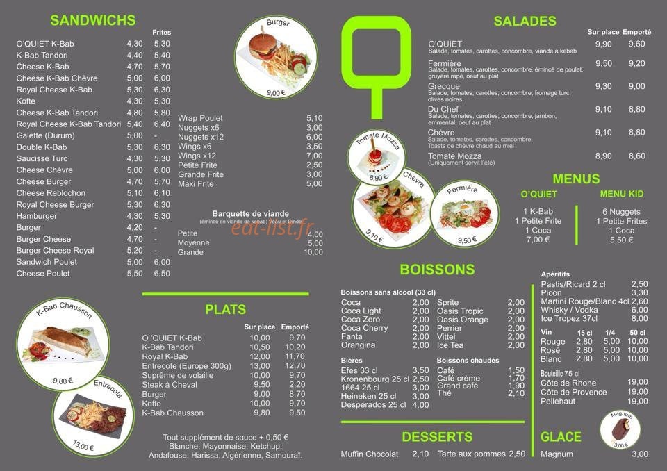 O quiet — carte page 1