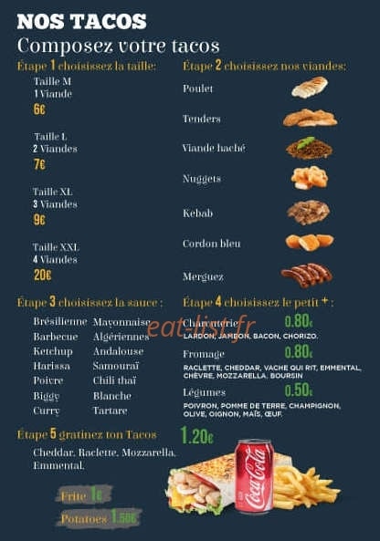 One tacos — carte page 3