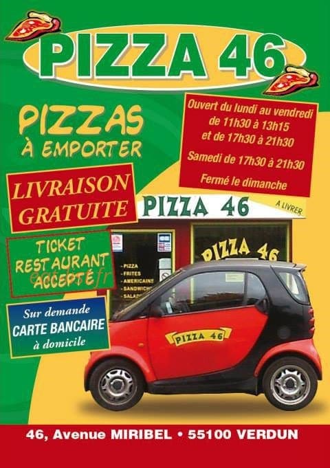 Pizza 46 — carte page 1
