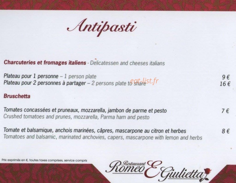 Romeo E Giulietta — carte page 2