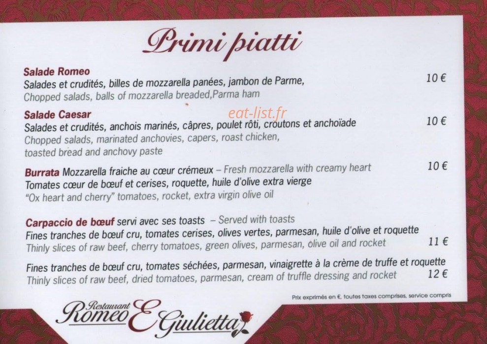 Romeo E Giulietta — carte page 3