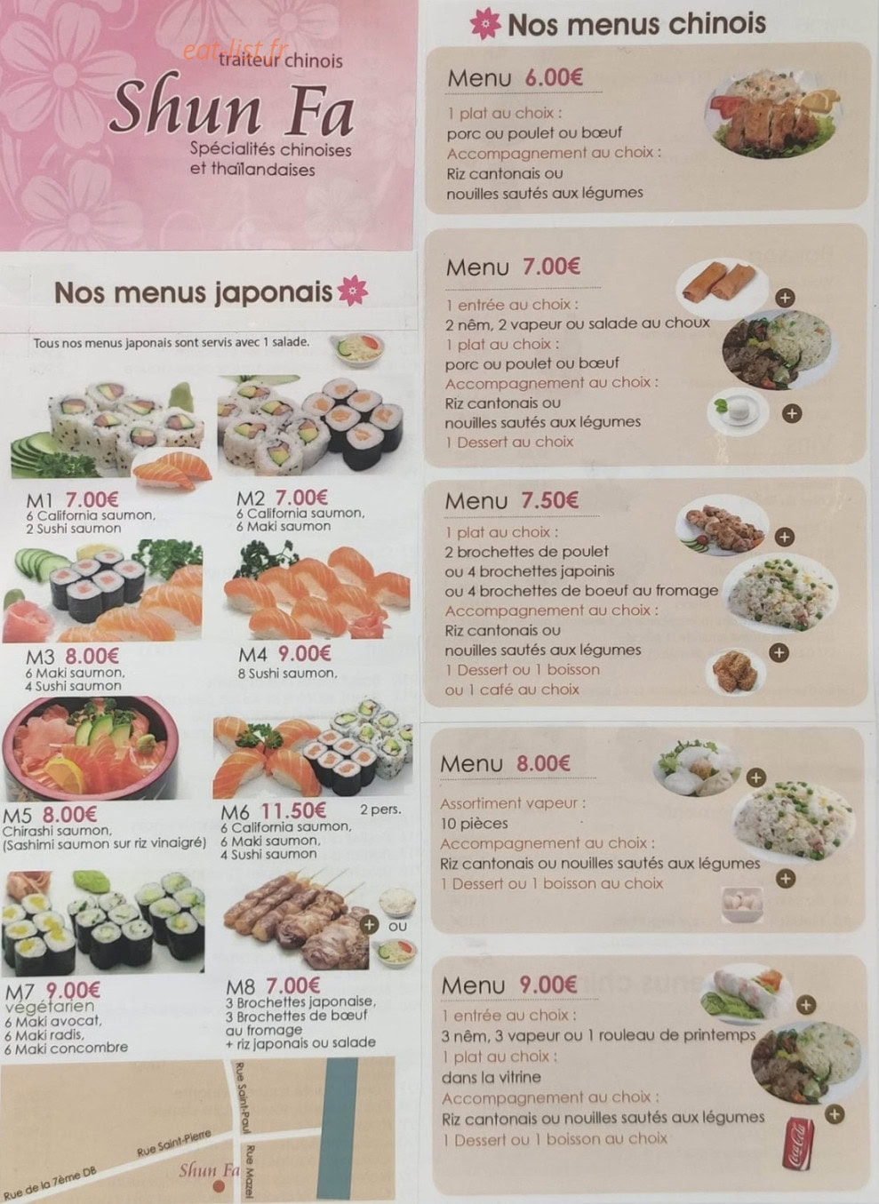 Shun Fa — carte page 1