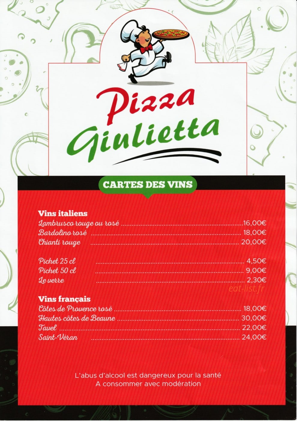Pizza Giulietta — carte page 5