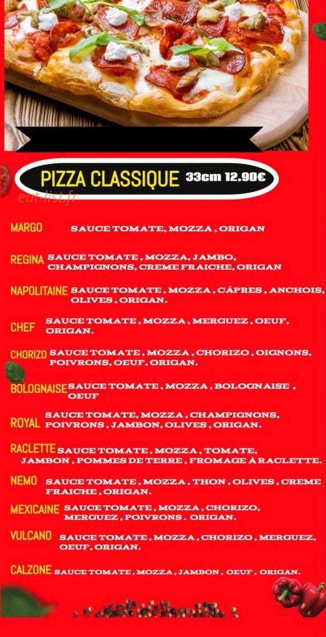 Pizza M — carte page 2