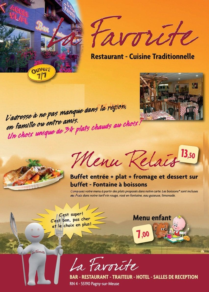 La Favorite — carte page 1