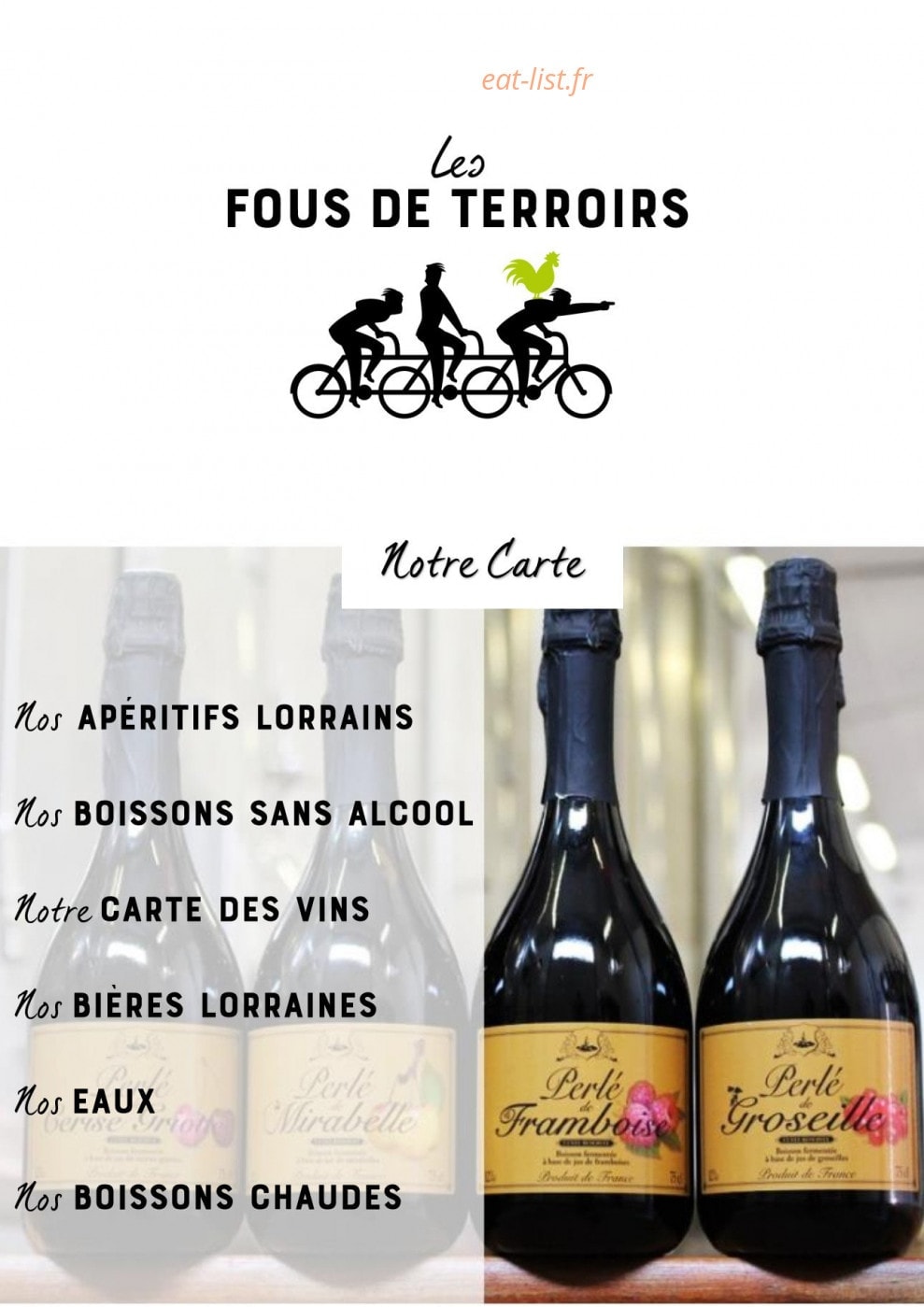 Les Fous de Terroirs — carte page 7