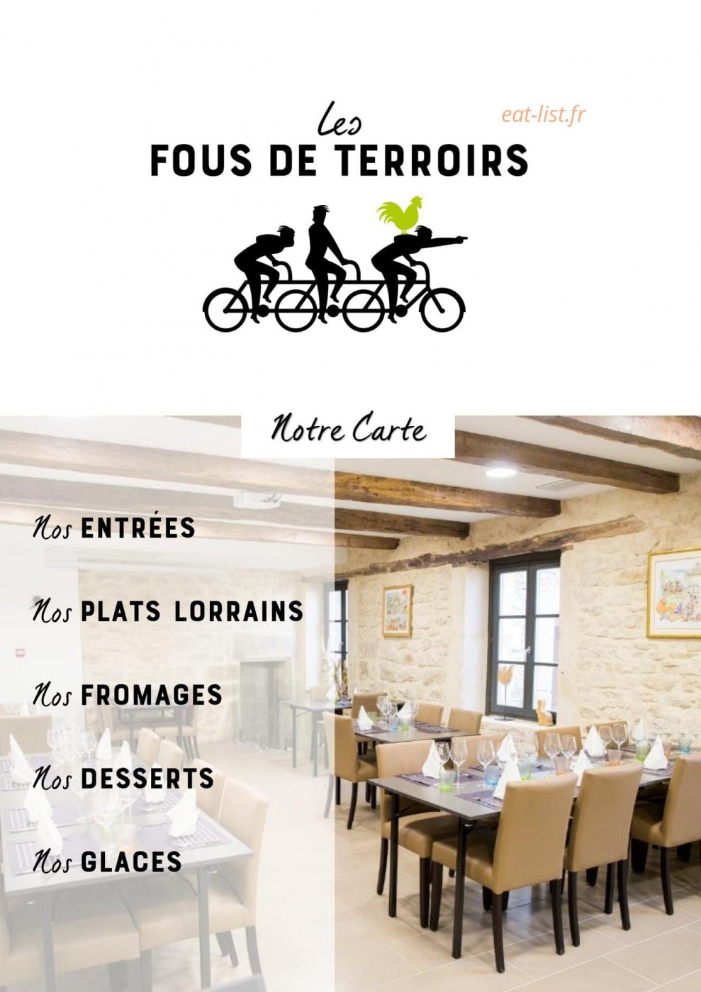 Les Fous de Terroirs — carte page 1