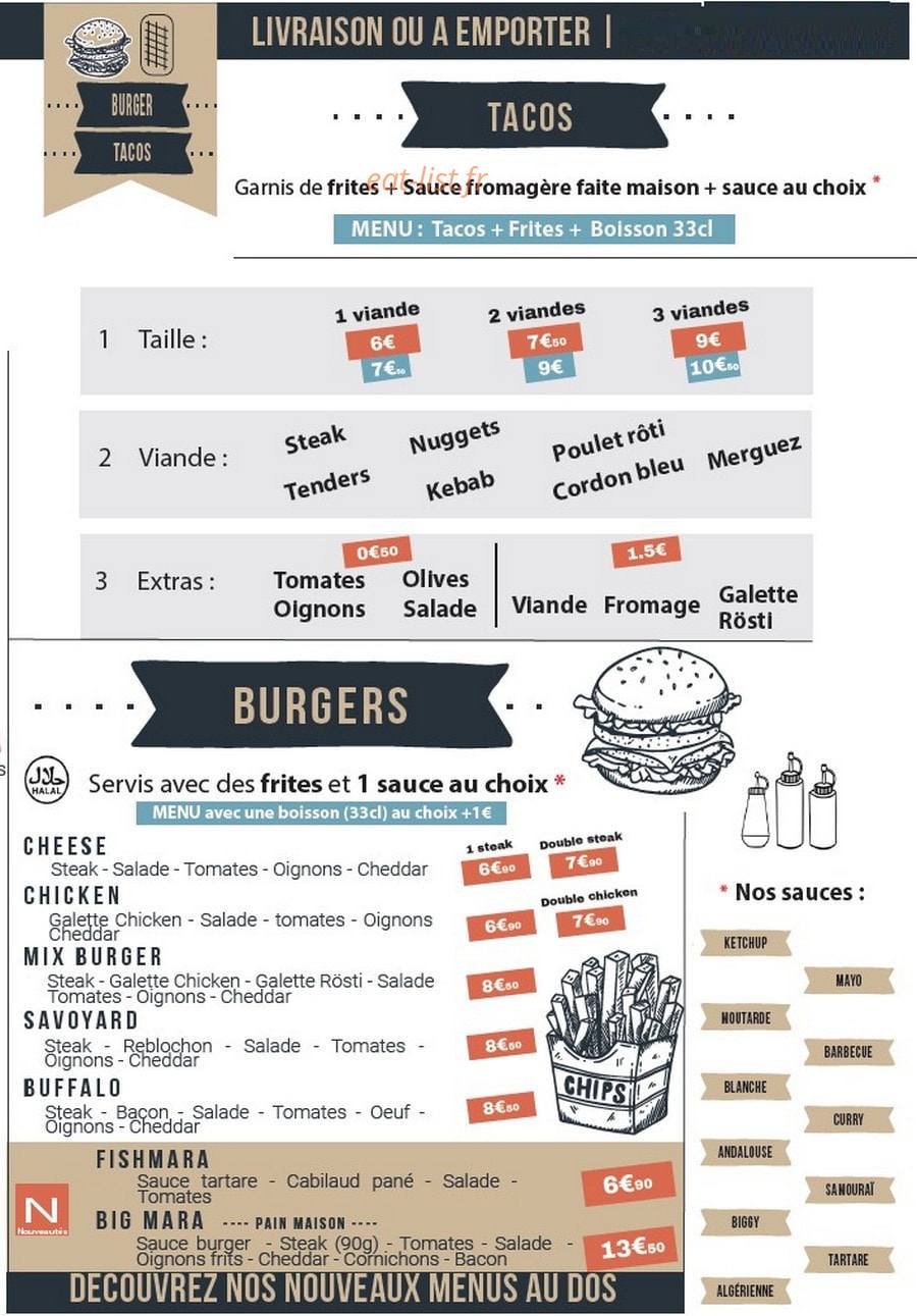 Mara Pizza — carte page 3
