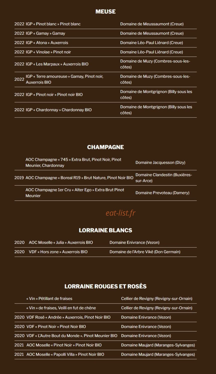 La Mangeoire — carte page 5