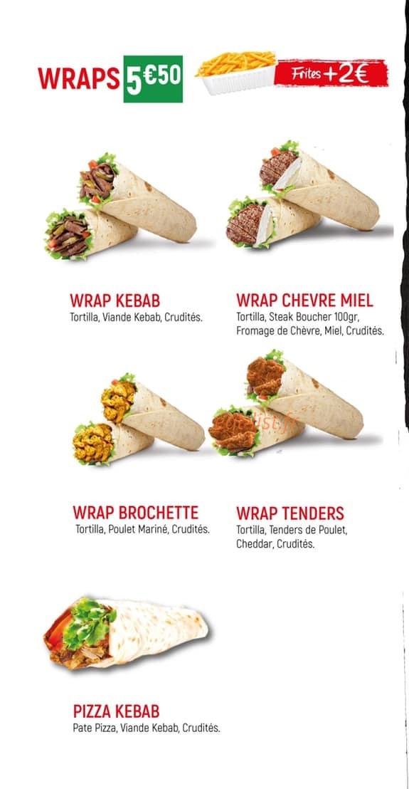 Food Korner — carte page 3