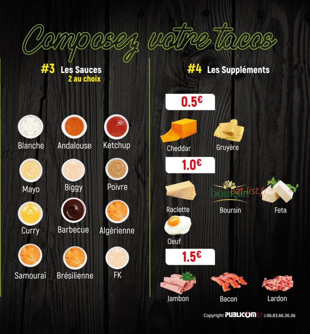 Food Korner — carte page 5