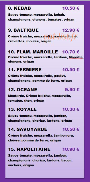 Chez mozzart est là — carte page 2