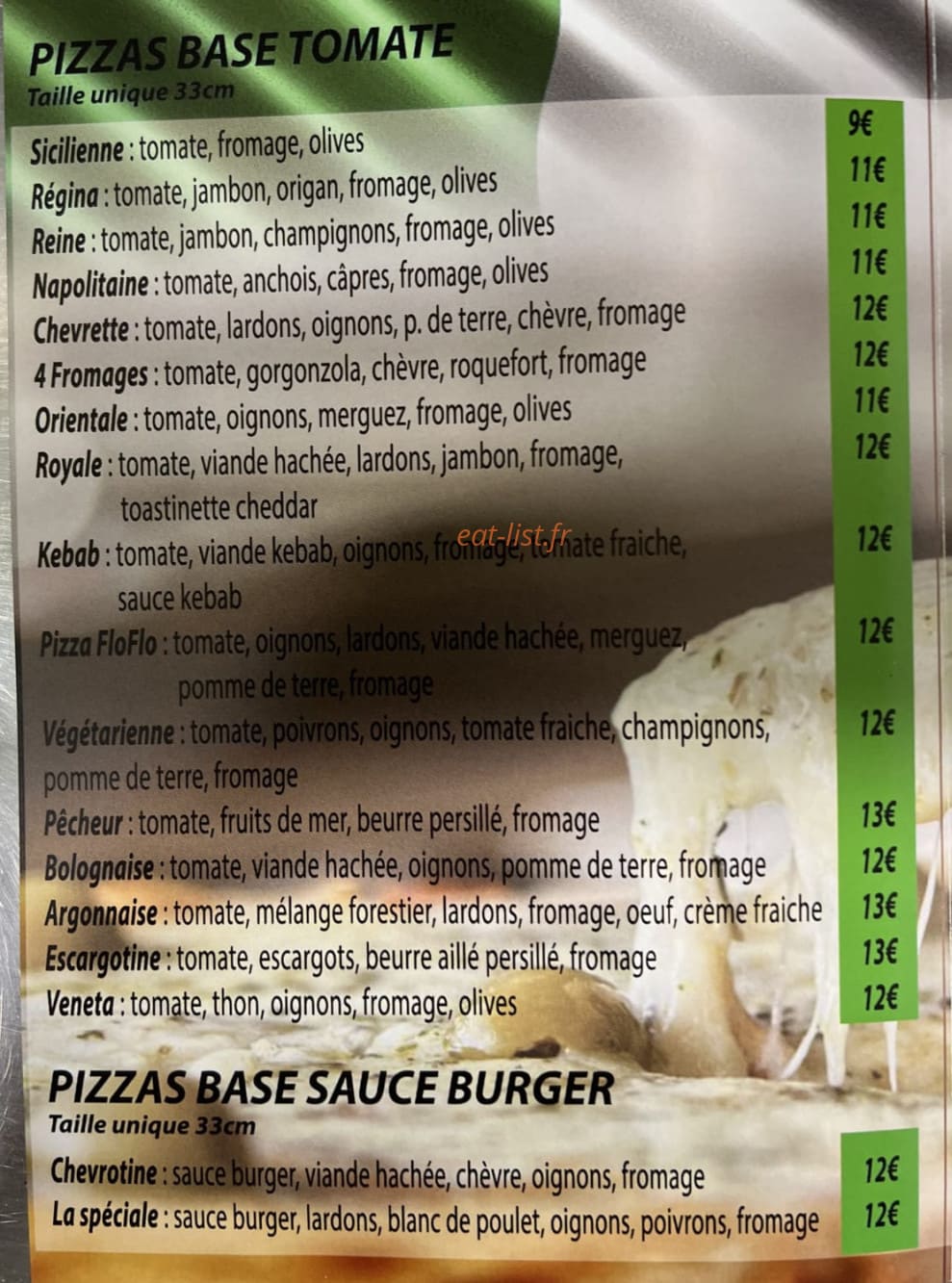 Pizza Floflo — carte page 2