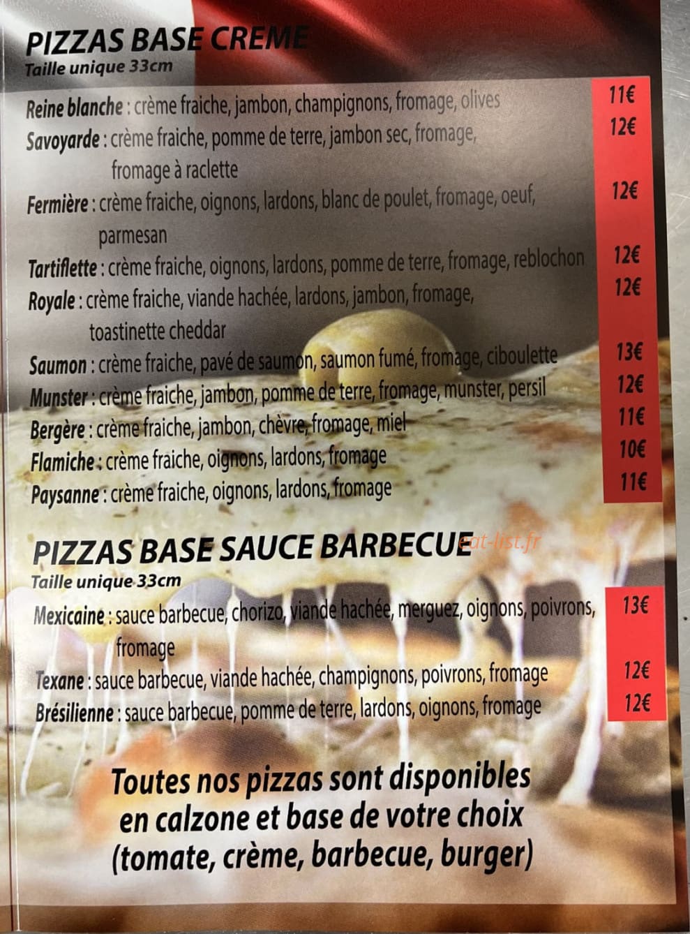 Pizza Floflo — carte page 3