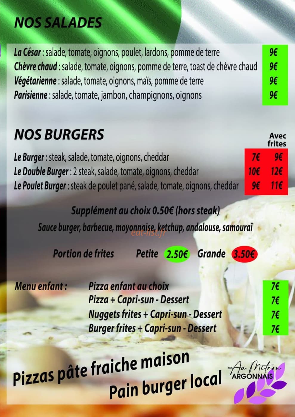 Pizza Floflo — carte page 4