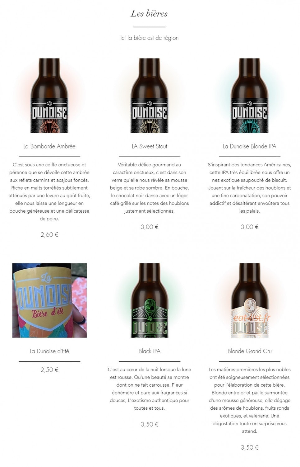 Le Bistro D'Elo — carte page 5