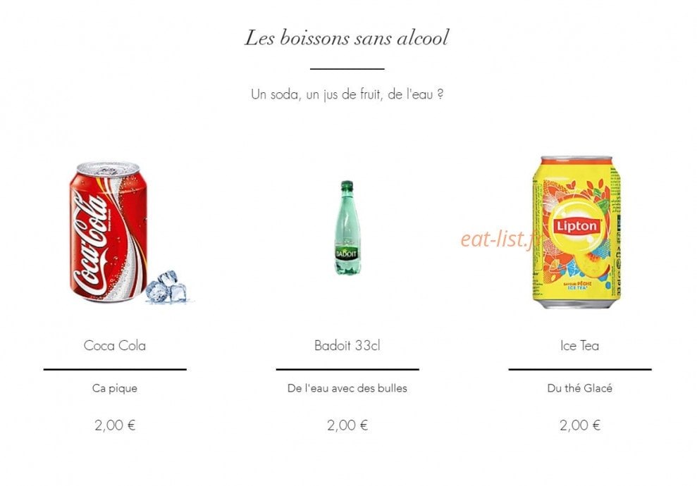 Le Bistro D'Elo — carte page 6