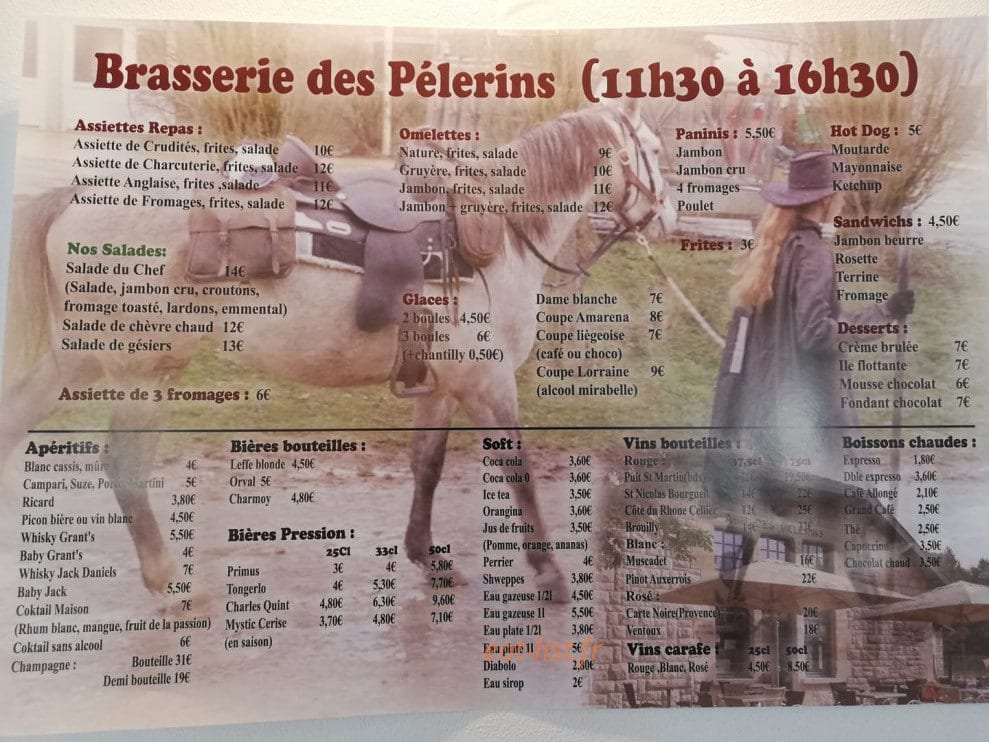 L'abri des Pélerins — carte page 1