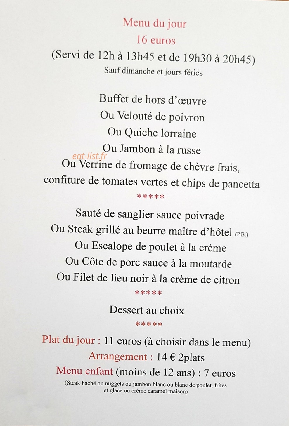 La sirène — carte page 1