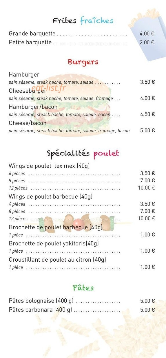 Casa Pizzas — carte page 6