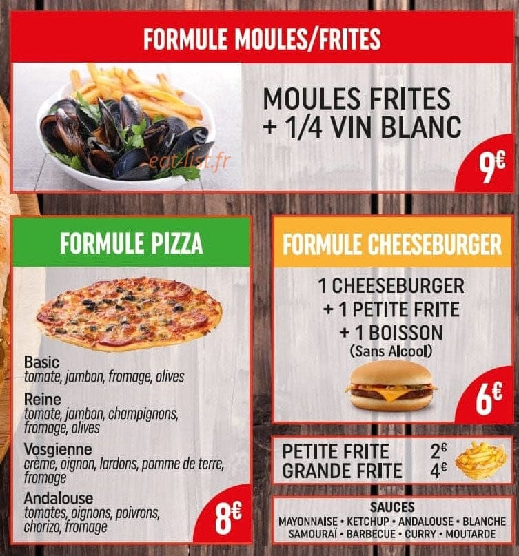 Casa Pizzas — carte page 2
