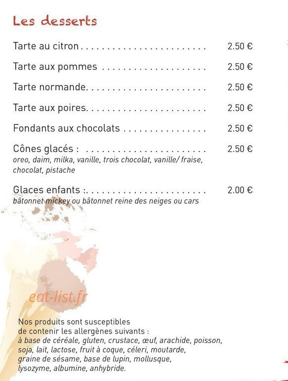 Casa Pizzas — carte page 8