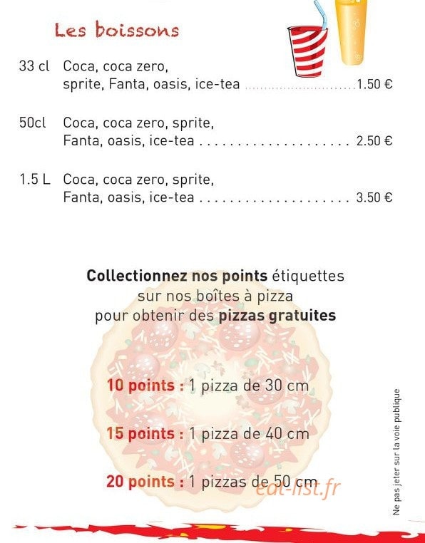 Casa Pizzas — carte page 7