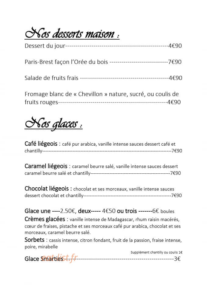 L'orée du bois — carte page 3