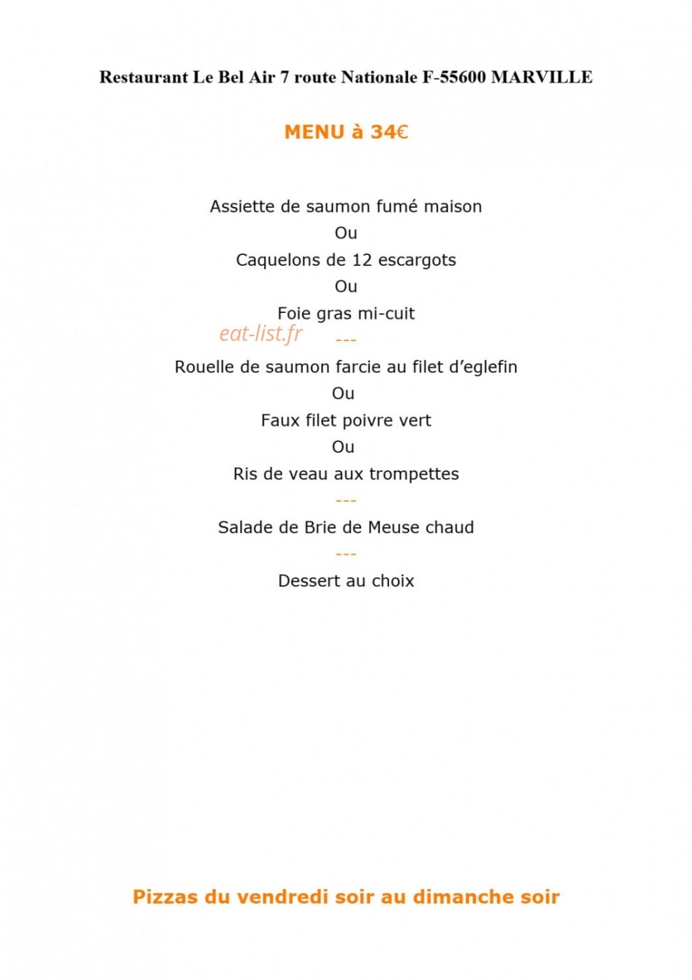 Bel Air — carte page 4