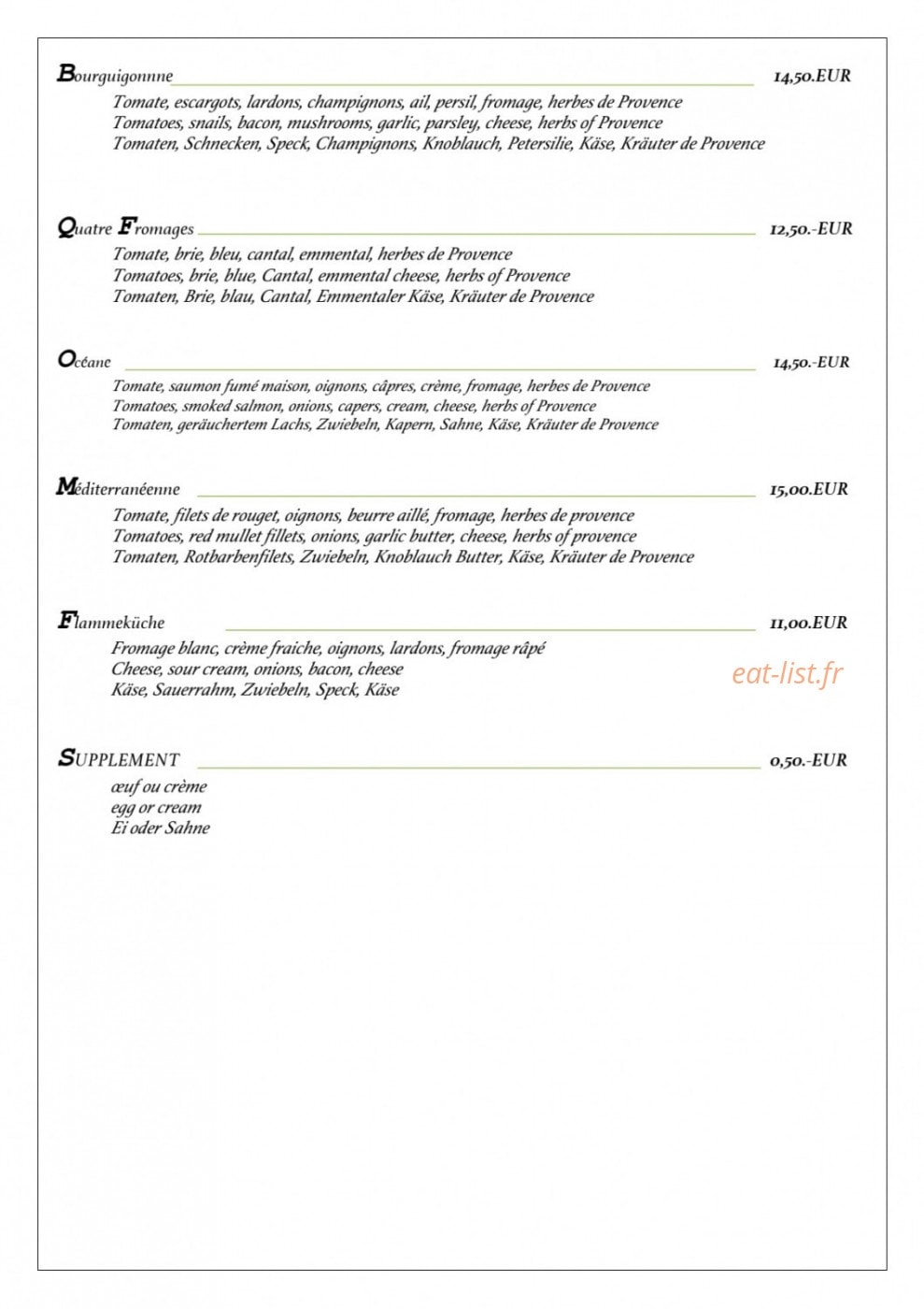 Bel Air — carte page 8