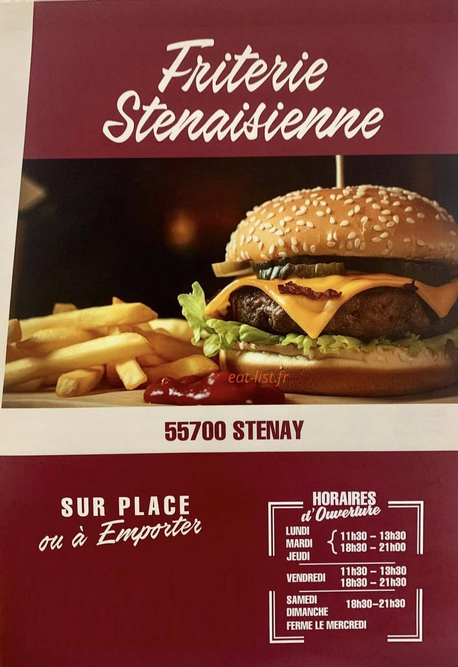 Friterie stenaisienne — carte page 1